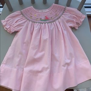 Pink Smocked dress in mint condition
